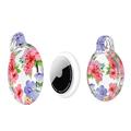 Apple AirTag 1/2 IMD-mønsteret etui med metalspænde - Hibiscusblomster