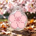 Apple AirTag 1/2 IMD-mønsteret etui med metalspænde - Enkelt blomst