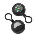 Apple AirTag 1/2 silikoneetui med kompas - sort