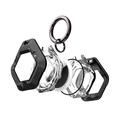 Apple AirTag 1/2 Tech-Protect Defense Cover med karabinhage - Sort