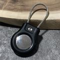 Apple AirTag/AirTag 2-etui med trådrem i rustfrit stål