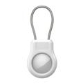 Apple AirTag/AirTag 2-etui med trådrem i rustfrit stål - hvid