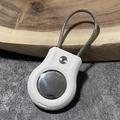 Apple AirTag/AirTag 2-etui med trådrem i rustfrit stål - hvid