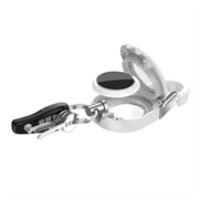 Apple AirTag 1/2 Clip-And-Go etui med karabinhage - Hvid