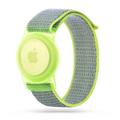 Apple AirTag Tech-Protect Nylon-armbånd til børn - Lime