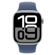 Apple Watch 10 GPS MWWA3QN/A - Aluminium, Denim-sportsbånd, S/M, 42mm