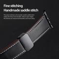 Apple Watch (38/40/SE/41/42mm) Dux Ducis YA M-Buckle Ægte Læder Rem - sort