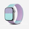 Apple Watch (38/40/SE/41/42mm) MOFT Snap Duo-rem - Marineblå pæon / Aqua