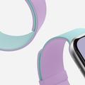 Apple Watch (38/40/SE/41/42mm) MOFT Snap Duo-rem - Marineblå pæon / Aqua