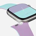 Apple Watch (38/40/SE/41/42mm) MOFT Snap Duo-rem - Marineblå pæon / Aqua