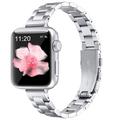 Apple Watch (38/40/SE/41/42mm) Tyndt stålrem - sølvfarvet