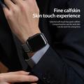 Apple Watch (42/44/SE/45/46/49mm) Dux Ducis YA M-Buckle Ægte Læder Rem - sort