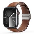 Apple Watch (42/44/SE/45/46/49mm) Dux Ducis YA M-Buckle Ægte Læder Rem - brun
