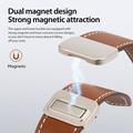 Apple Watch (42/44/SE/45/46/49mm) Dux Ducis YA M-Buckle Ægte Læder Rem - brun