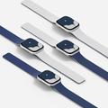 Apple Watch (42/44/SE/45/46/49mm) MOFT Snap Duo-rem - marineblå / Misty
