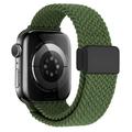 Apple Watch Flettet nylonrem med magnetlukning - 49mm/46mm/45mm/44mm - grøn