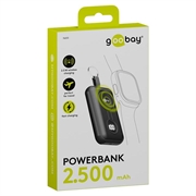 Apple Watch Goobay trådløs powerbank 2500mAh - 5W - sort
