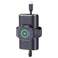 Apple Watch Powerbank 5000mAh - magnetisk trådløs oplader - sort