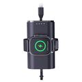 Apple Watch Powerbank 5000mAh - magnetisk trådløs oplader - sort