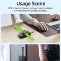 Apple Watch Powerbank 5000mAh - magnetisk trådløs oplader - sort
