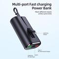 Apple Watch Powerbank 5000mAh - magnetisk trådløs oplader - sort