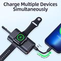 Apple Watch Powerbank 5000mAh - magnetisk trådløs oplader - sort