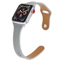 Apple Watch Ultra/8/SE (2022)/7/SE/6/5/4/3/2/1 Premium Læderrem - 45mm/44mm/42mm - Grå