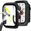 Apple Watch Series 1/2/3 Hard Case med Skærmbeskyttelse / Beskyttelsesglas - 42mm - Sort