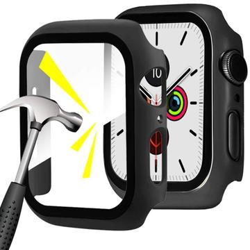 Apple Watch Series 1/2/3 Hard Case med Skærmbeskyttelse / Beskyttelsesglas - 42mm - Sort
