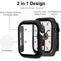 Apple Watch Series 1/2/3 Hard Case med Skærmbeskyttelse / Beskyttelsesglas - 42mm - Sort