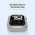 Apple Watch Series 11/10 Dux Ducis Damo faldsikkert etui - 42mm - Gennemsigtig hvid