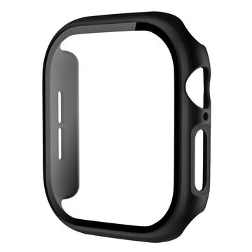 Apple Watch Series 11/10 Plastikcover med Skærmbeskyttelse Hærdet Glas - 42mm - Sort