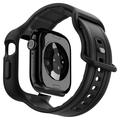 Apple Watch Series 11/10 Spigen Vault Pro robust TPU-etui med rem - 46mm - mat sort