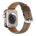 Apple Watch Series 11/10/9/8/SE 3/SE (2022)/7/SE/6/5/4/3/2/1 Retro læderrem - 42mm/41mm/40mm/38mm - Matte Olive