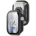 Apple Watch Series 12 Plastikcover med Skærmbeskyttelse Hærdet Glas - 47mm
