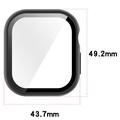 Apple Watch Series 12 Plastikcover med Skærmbeskyttelse Hærdet Glas - 47mm