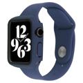 Apple Watch Series 7/8 Plastikcover med Skærmbeskytter - 45mm - Mørkeblå