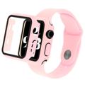 Apple Watch Series 7/8 Plastikcover med Skærmbeskytter - 45mm - Pink