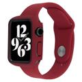 Apple Watch Series 7/8 Plastikcover med Skærmbeskytter - 45mm - Vinrød