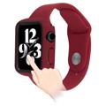Apple Watch Series 7/8 Plastikcover med Skærmbeskytter - 45mm - Vinrød