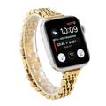 Apple Watch Series 9/8/SE (2022)/7/SE/6/5/4/3/2/1 Elegant rem i rustfrit stål - 41 mm/40 mm/38 mm - Guld