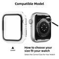 Apple Watch Series SE (2022)/SE/6/5/4 Cover med Skærmbeskyttelse Hærdet Glas - 44mm