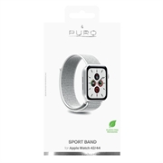 Apple Watch Series Ultra 2/ULTRA/9/8/SE (2022)/7/SE/6/5/4/3/2/1 Puro sportsbånd - 49 mm/45 mm/44 mm/42 mm - hvid