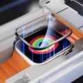 Apple Watch Ultra/Ultra 2/Ultra 3 Skærmbeskytter med støvfrit monteringssæt - 49mm - sort kant