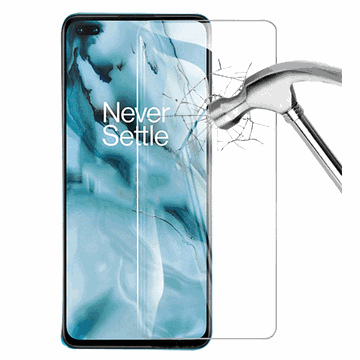 OnePlus Nord Hærdet glas skærmbeskyttelse - 9H - Gennemsigtig