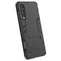 Armor Series Huawei P30 Hybrid Cover med Stand - Sort