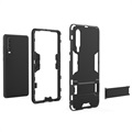 Armor Series Huawei P30 Hybrid Cover med Stand - Sort