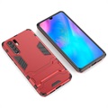 Armor Series Huawei P30 Pro Hybrid Cover med Stand - Rød