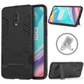 Armor Series OnePlus 6T Hybrid Cover med Stand - Sort