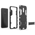 Armor Series OnePlus 6T Hybrid Cover med Stand - Sort